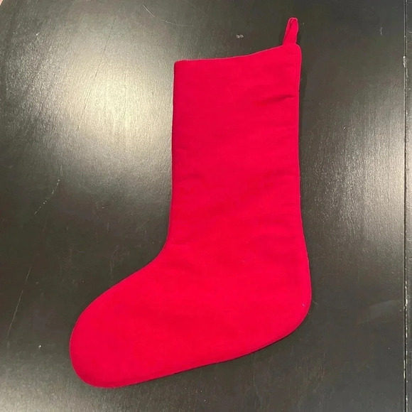 Vintage Imperial Elegance Cross Stitch Old World Santa Red Christmas Stocking - Picture 2 of 9